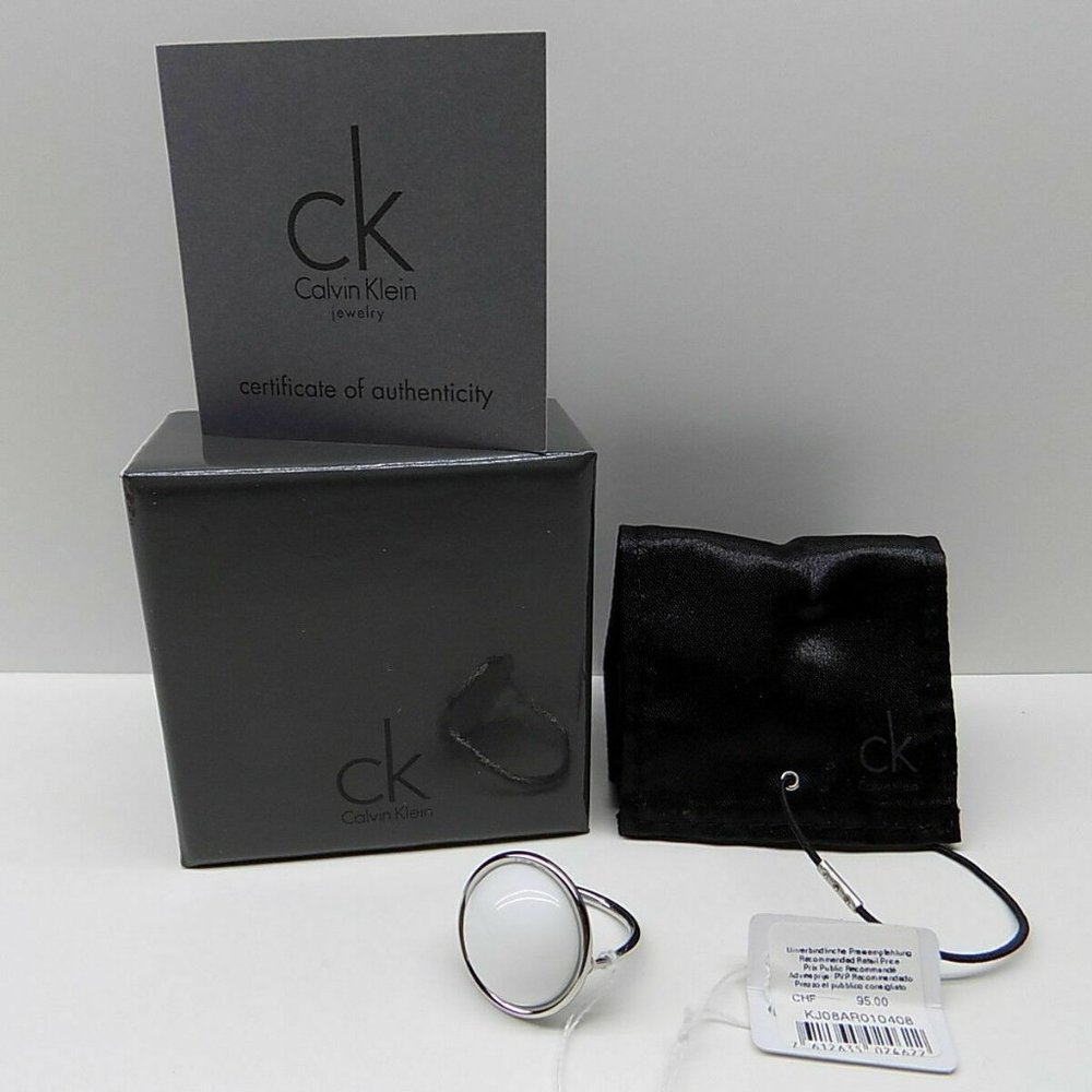 NWT CALVIN KLEIN TWO TONE MOTHER‎ OF PEARL 8.5